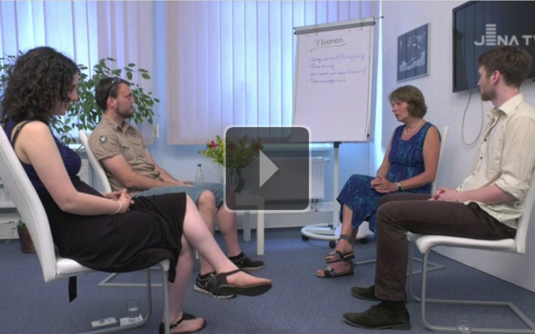 Schaumedition in Jena zum Tag der Mediation im Jena TV