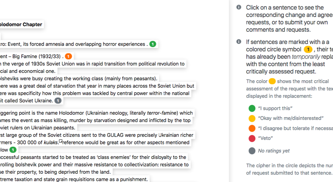 Now online: delvyDialogue facilitates consensus-oriented collaboration on a joint text