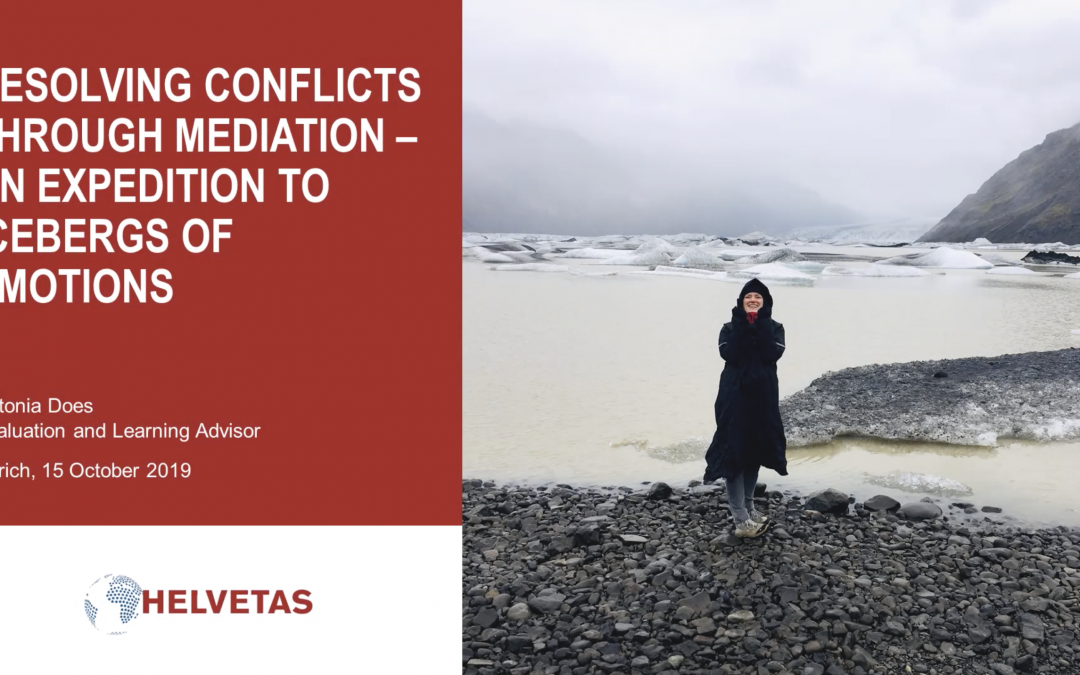 Resolving conflicts through mediation – an expedition to icebergs of emotions